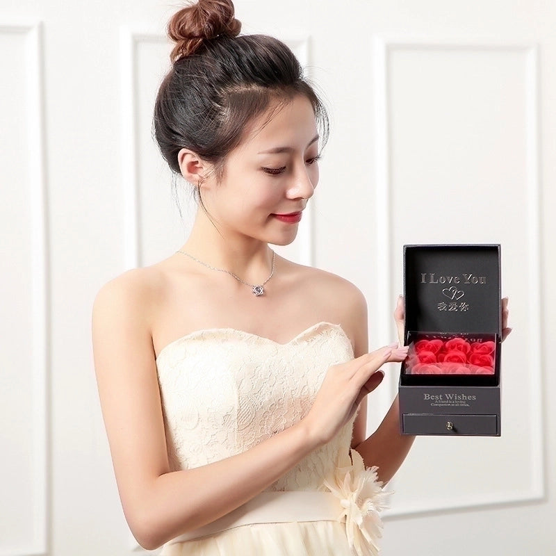 925 Sterling Silver Inlaid Gemstone Heart Shape Necklace