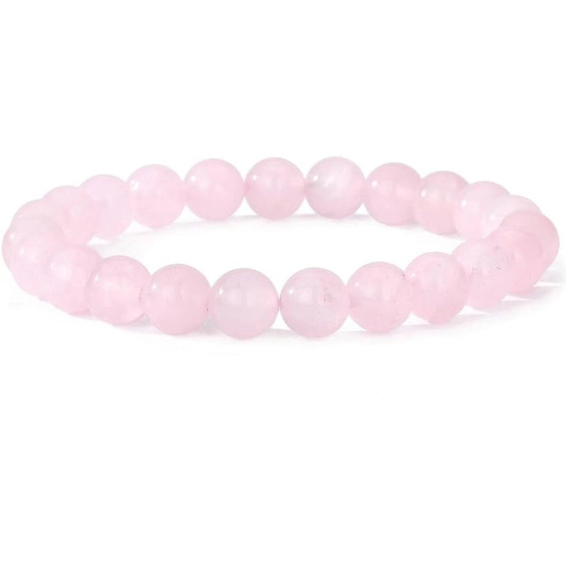 8mm Semi-Precious Stone Beaded Bracelet Men Women Tiger Eye Lava Gift Crystal Beaded Bracelet