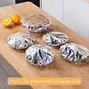 Reusable Aluminum Foil Food Covers Elastic Bowl Covers Fits Various Dish Shapes Food Warmers for Home Dining Parties Outdoor Picnics