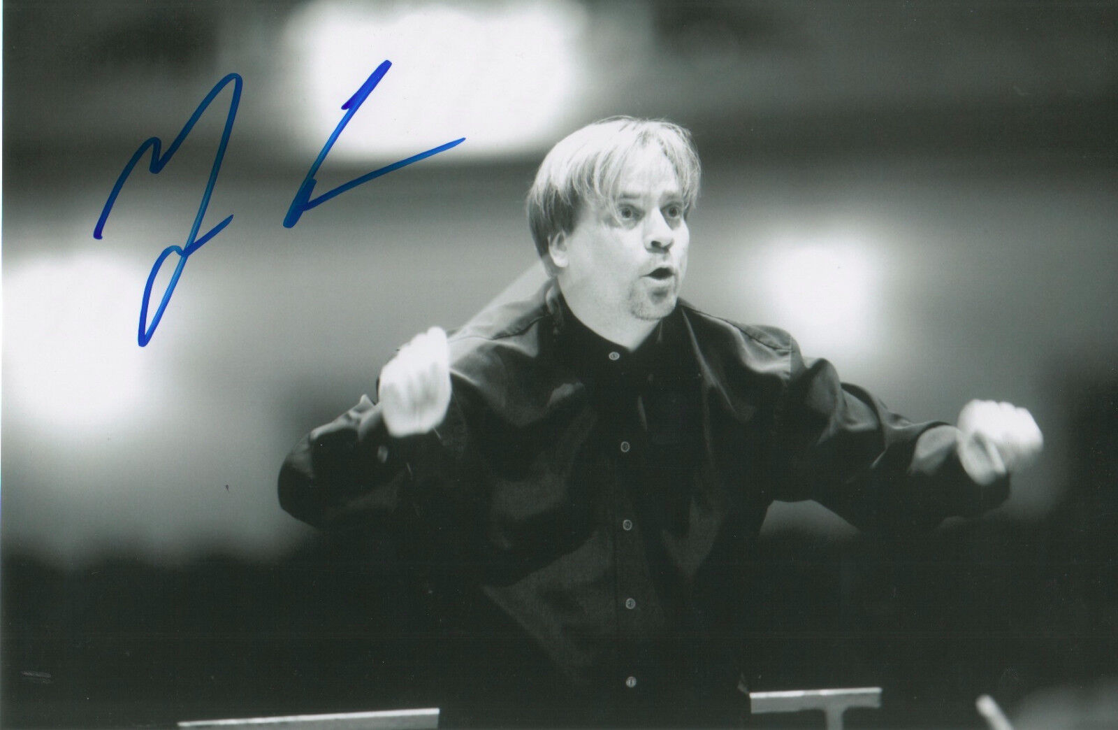 John Storgards Conductor signed 8x12 inch Photo Poster painting autograph