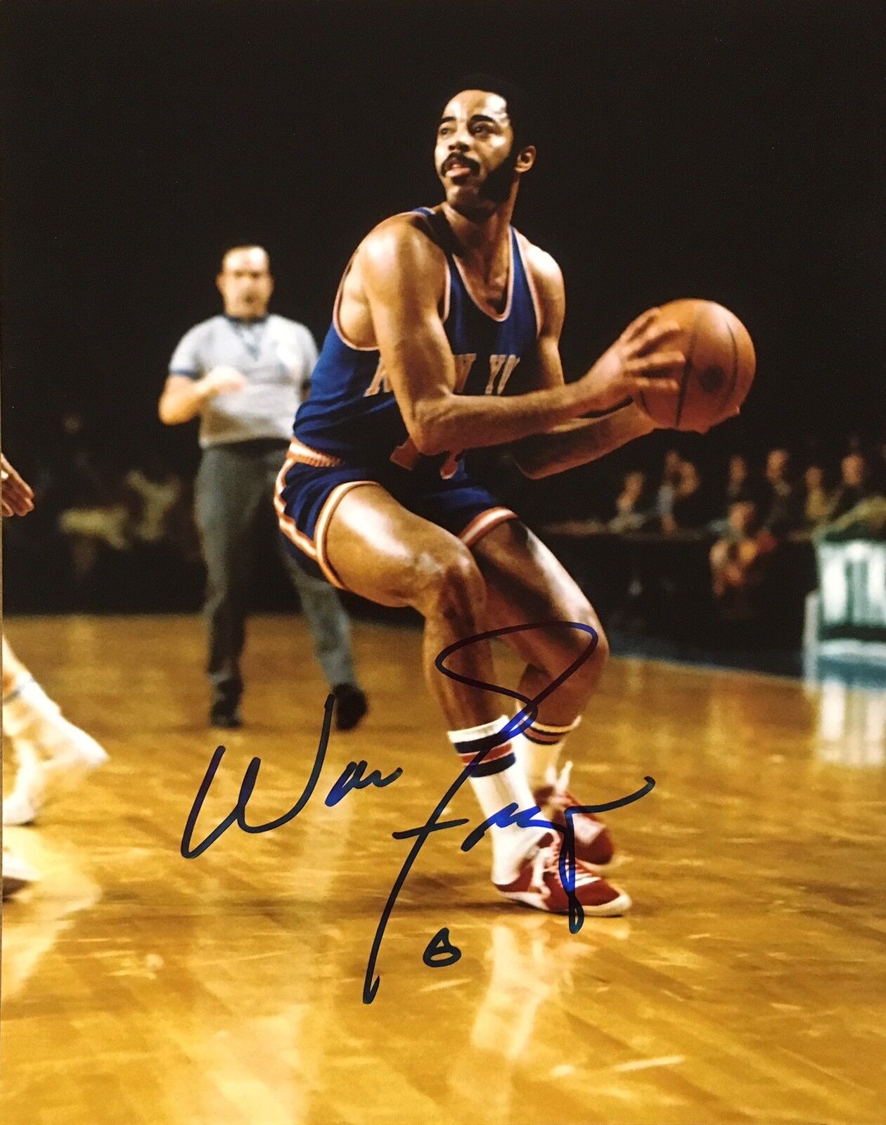 PROOF! WALT CLYDE FRAZIER Signed Autographed 8x10 Photo Poster painting New York Knicks