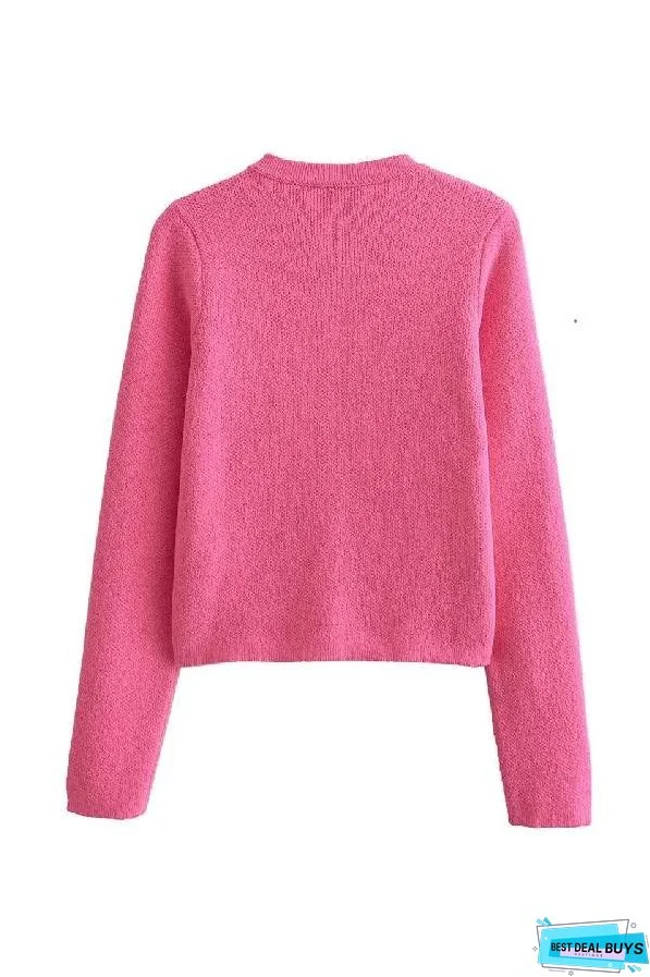 GOLDEN BUTTON KNIT CARDIGAN