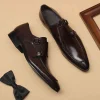 Mens Classic Monk Strap Dress Shoes