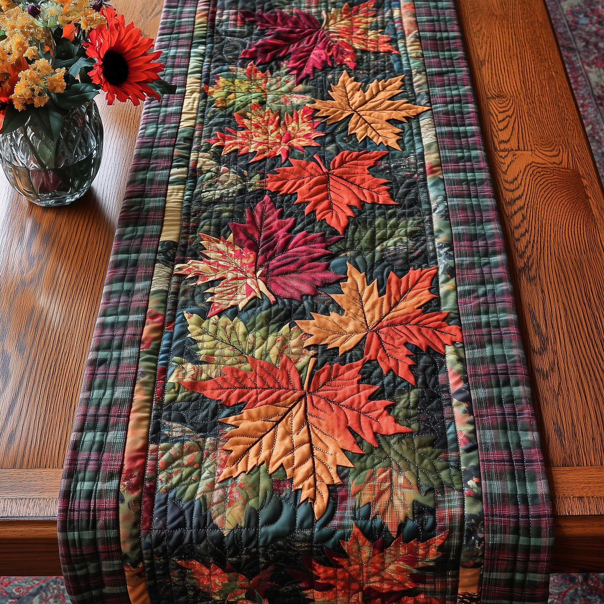 Fall Quilted Table Runner NCU0VT235