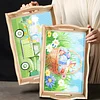 DIY Diamond Painting Wooden Tray Food Tray with Handle Living Room Decoration Easter Wooden Tray Kit