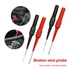 10pcs Insulation Piercing Needle Sensitive Multimeter Test Probe for Banana Plug