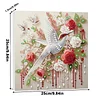 (Pre-Framed)White Bird-Special Shape Diamond Painting Kit(25x25cm)