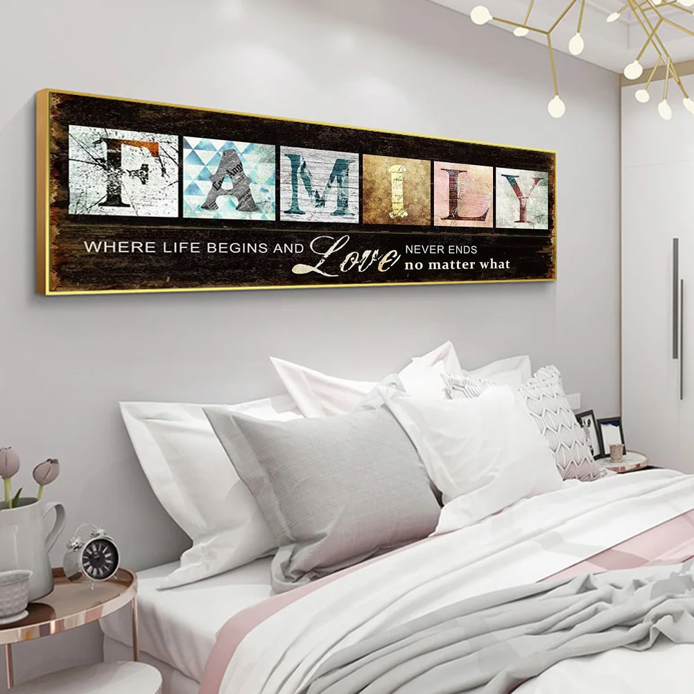 Diamond Painting - Full Square Drill - Family(80*30cm)