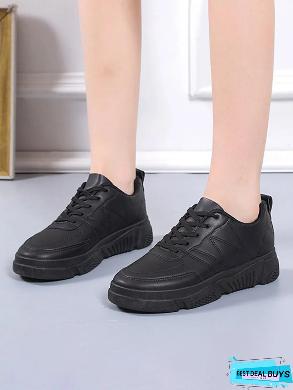 Casual Plain Color Skate Shoes