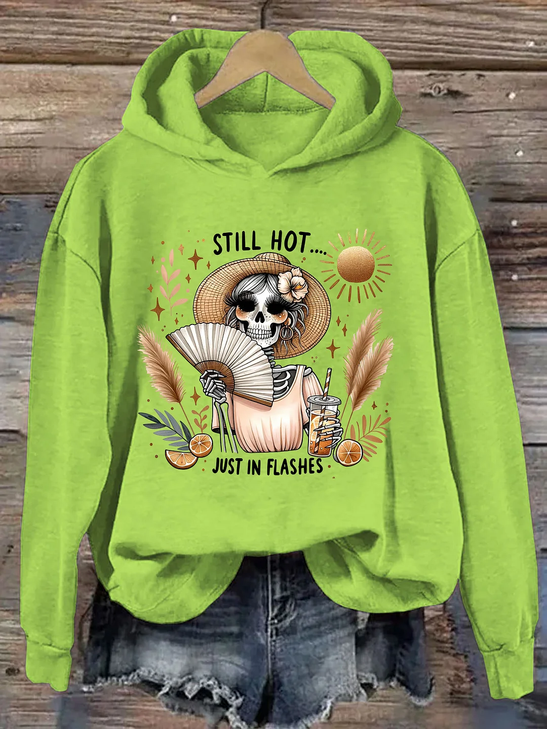 Funny Menopause Skeleton Hoodie