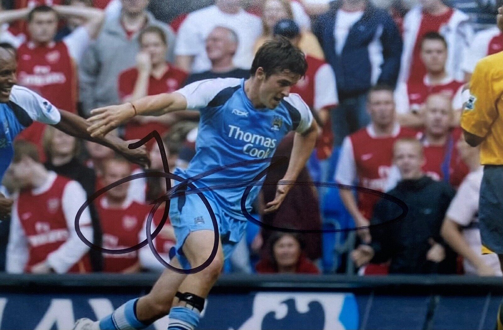 Joey Barton Genuine Hand Signed Manchester City 6X4 Photo Poster painting 2