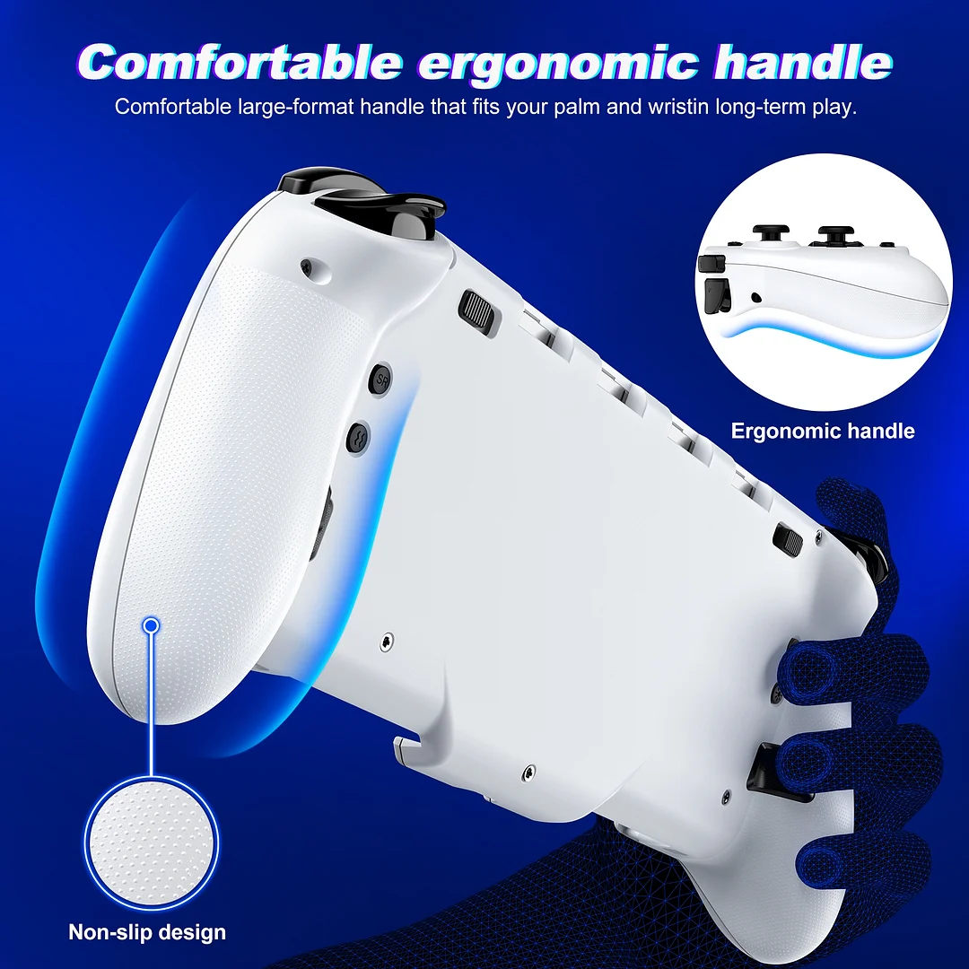 Switch Controller for Switch/Switch OLED, QQV One-Piece Joypad Controller Replacement for Switch Pro Controller, Switch Controllers Remote with Adjustable TURBO,RGB