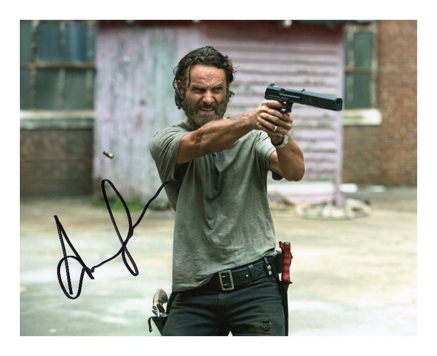 ANDREW LINCOLN - THE WALKING DEAD AUTOGRAPHED SIGNED A4 PP POSTER Photo Poster painting PRINT 9