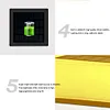 LED Solar Pillar Light Outdoor Waterproof Column Night Light Garden Decor