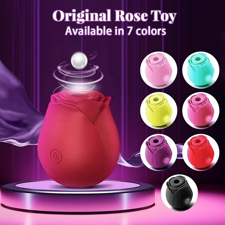 Rose Toys Quiet Waterproof Women Sucking Rose