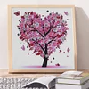 Heart Shaped Tree  | Crystal Rhinestone  | Full Round Diamond Painting Kits