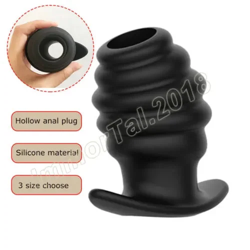 pornhint Pornhint NEW LISTINGScrew Hollow Anal Plug Silicone Vaginal Speculum Prostate Massager Anus Expander