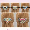 5Pcs PU Butterfly Diamond Embroidery Painting Hairpins