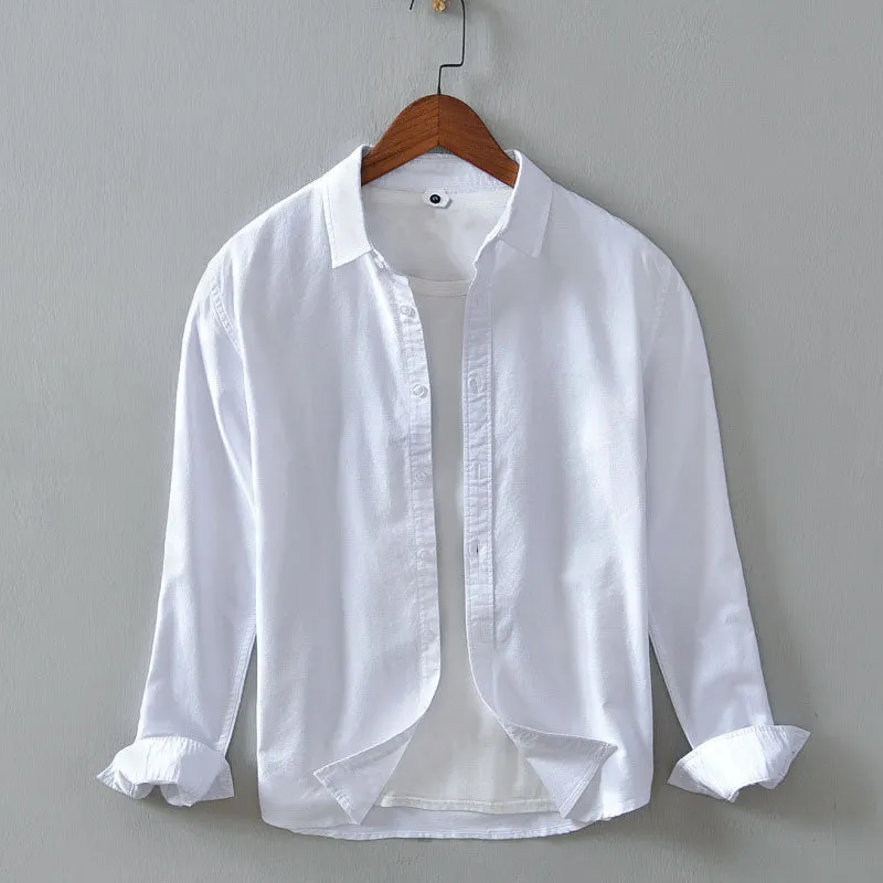 Men's Cotton Shirt &ndash; Versatile Button-Front Smart Casual Layer &ndash; Blue