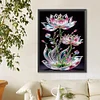 Goutte D’Eau Lotus-Peinture Diamant En Forme Spéciale-30*40CM