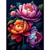 Peony - 9CT Partial Beaded Cross Stitch Kit(39x53cm)