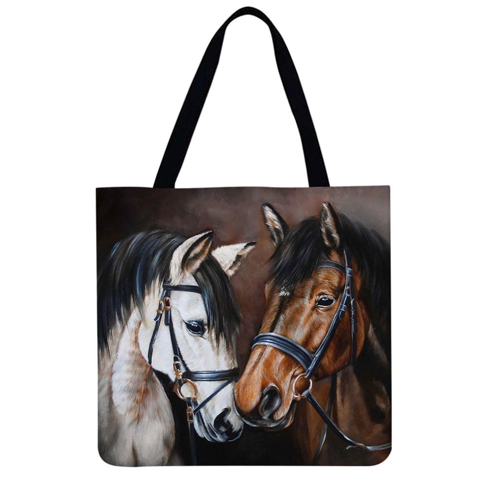 Linen Tote Bag - Horse