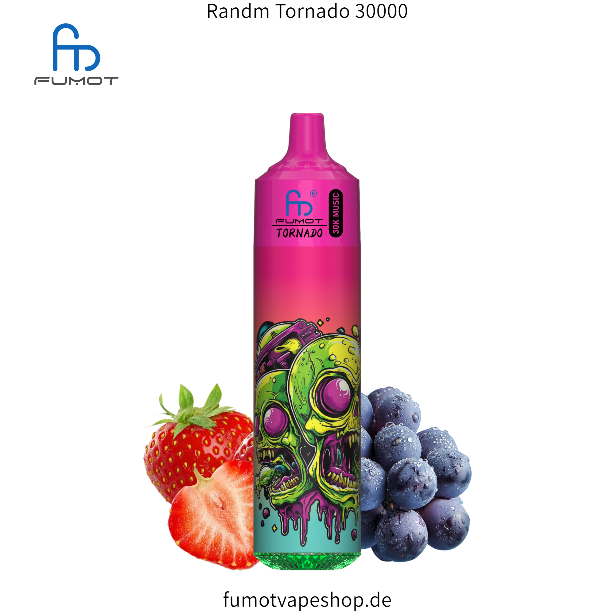 Randm Tornado 30000 Erdbeere Traube  fumotvapeshop