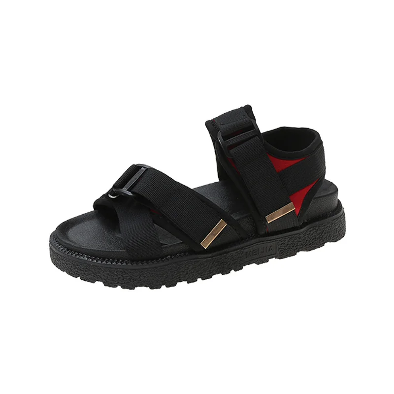 Breakj Breakj Version Of Sandals Women 2025 New Flat-Soled Soft-Soled Beach Sandals Magic Sandals Women's Sports Shoes