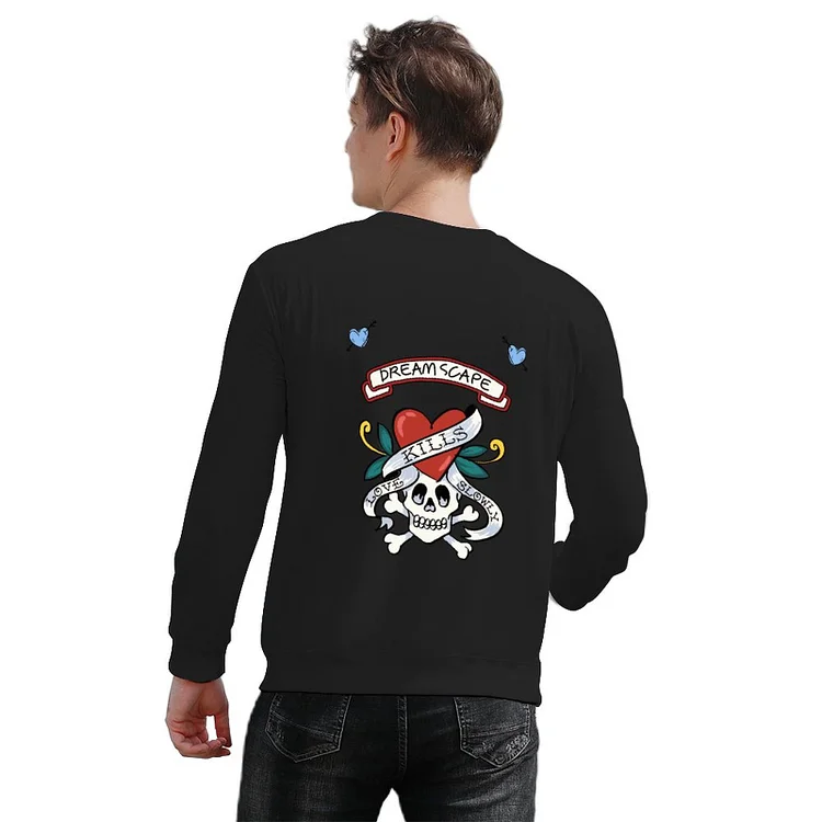 Men's Pullover Skull, Love  customized, personalized, gift