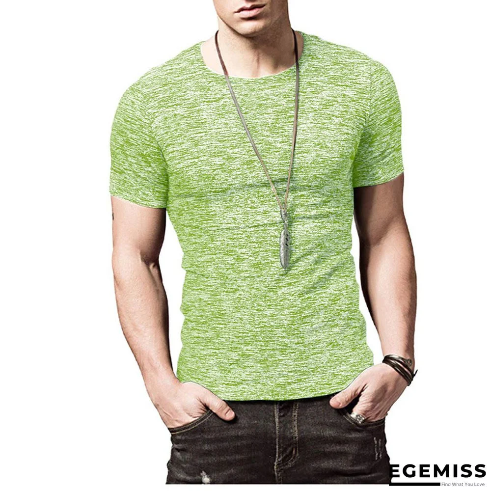 Summer Short-sleeved Men's T-shirt Sport Quick Dry Shirt with Round Neck | EGEMISS