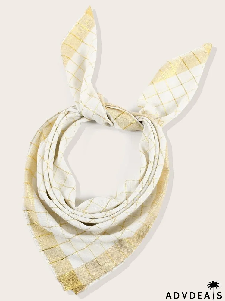 Plaid Pattern Bandana
