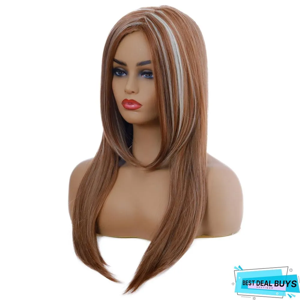New Long Straight Synthetic Fiber Wig Fashion Women's Wig