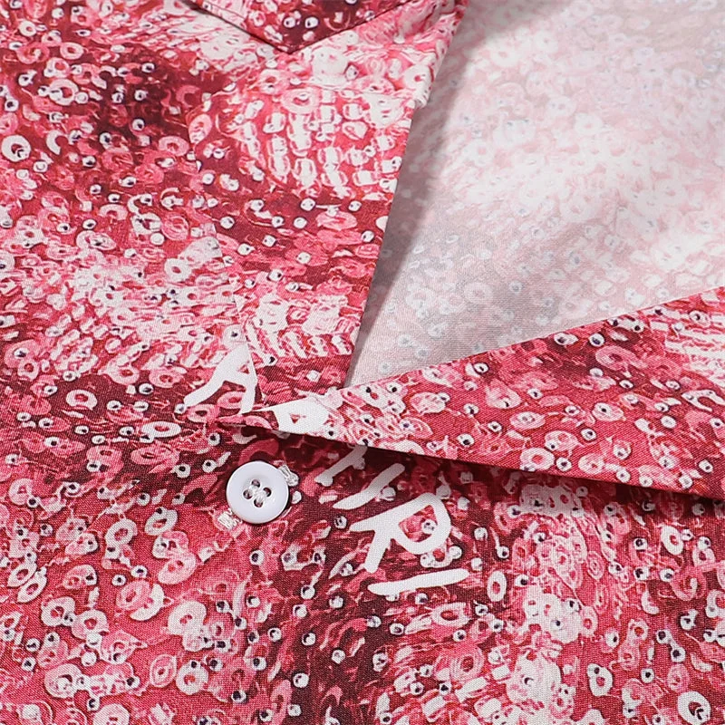 AMIRI 2023 new silk short-sleeved shirt