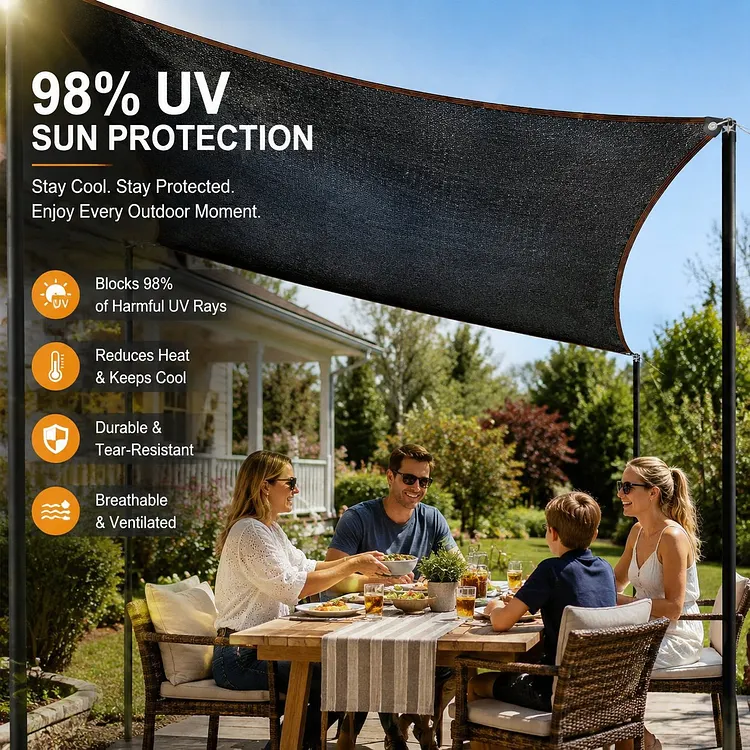 ☀️ 98% UV-Blocking Sunshade Net &ndash; Ultimate Outdoor Protection-6