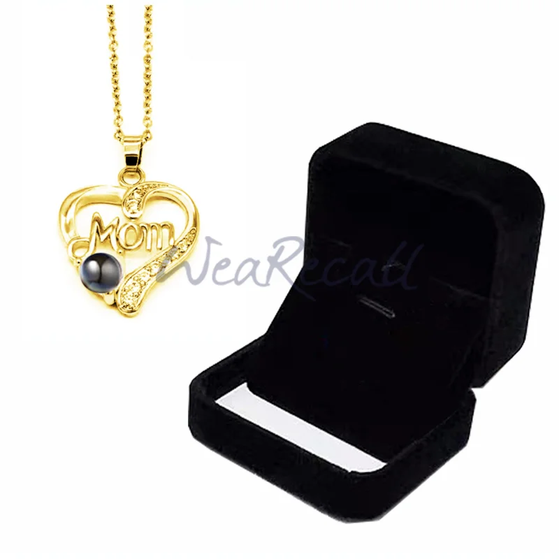 2023 Projector Picture Custom Personalized Photo Necklace Best Mother's Day Gift  wetirmss