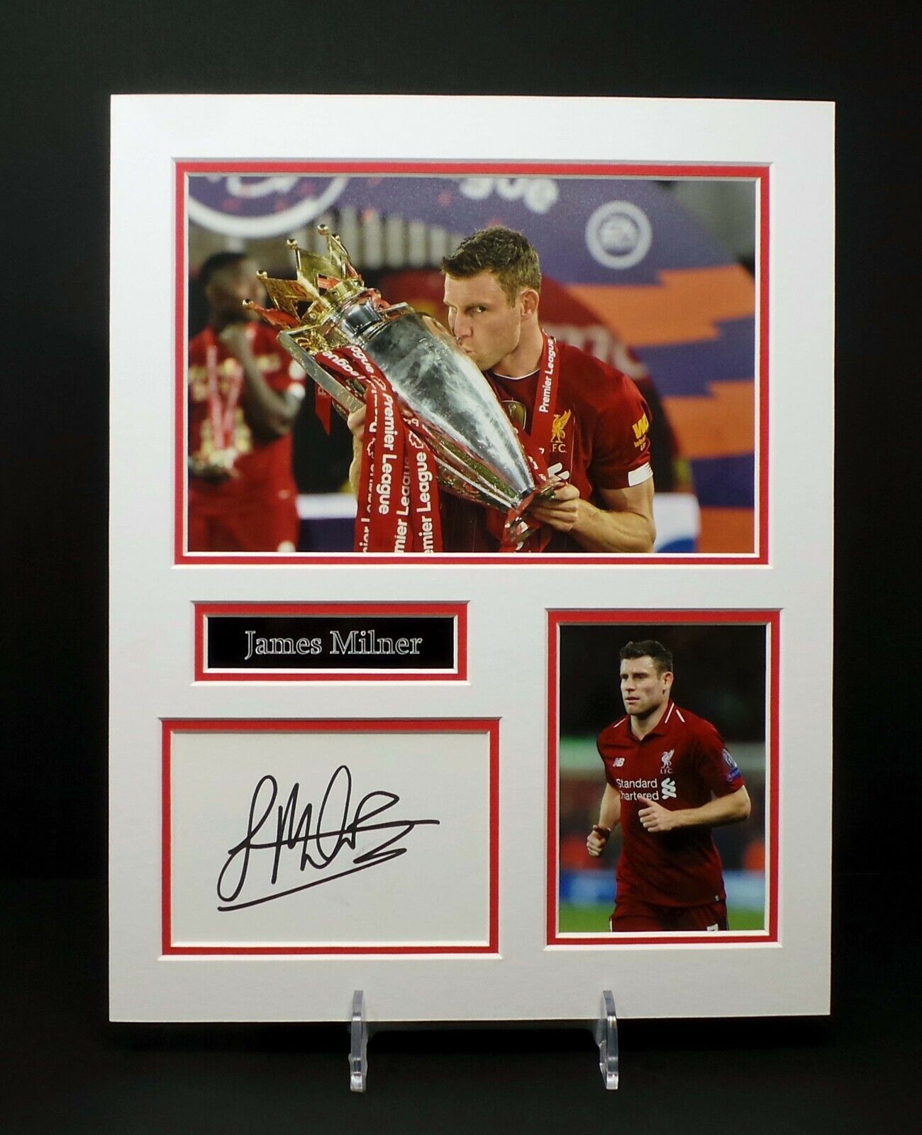 James MILNER Signed Mounted Photo Poster painting Display AFTAL RD COA Liverpool FC Anfield