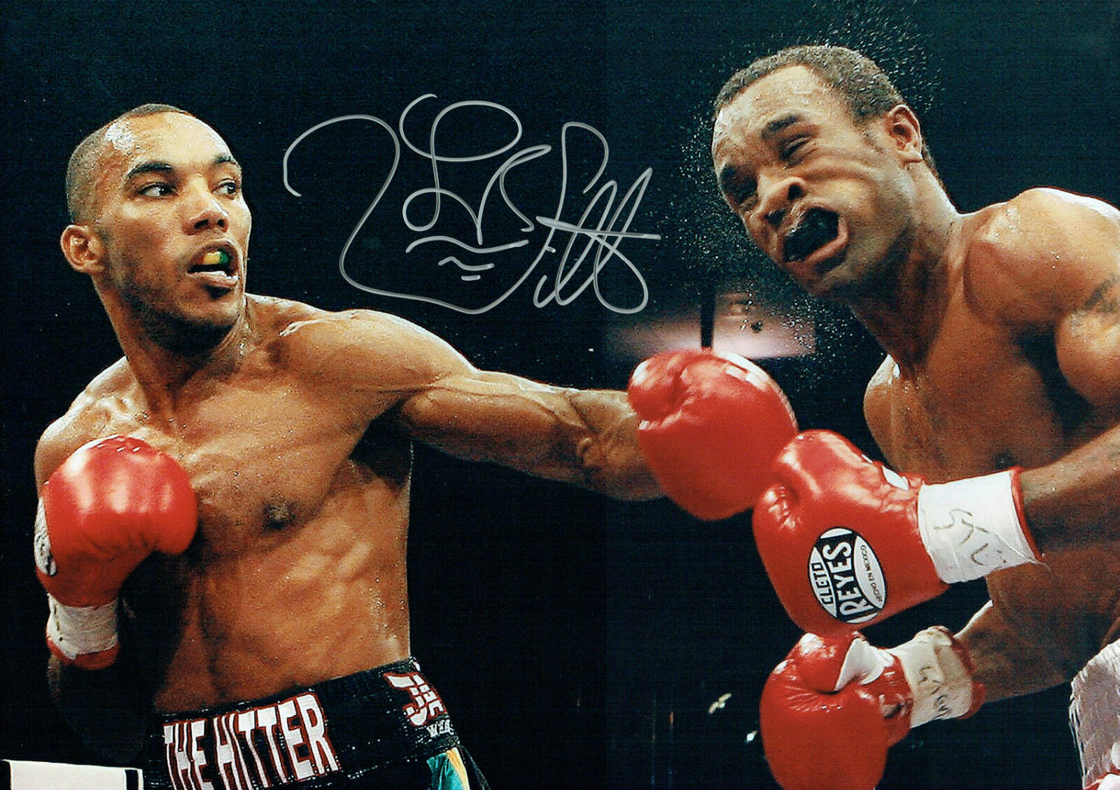 Junior WITTER Signed Autograph Sheffield Boxer 16x12 Boxing Photo Poster painting AFTAL COA