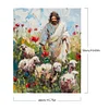 Jesus Shepherding Sheep -Paint by Numbers Acrylic Painting 40*50cm