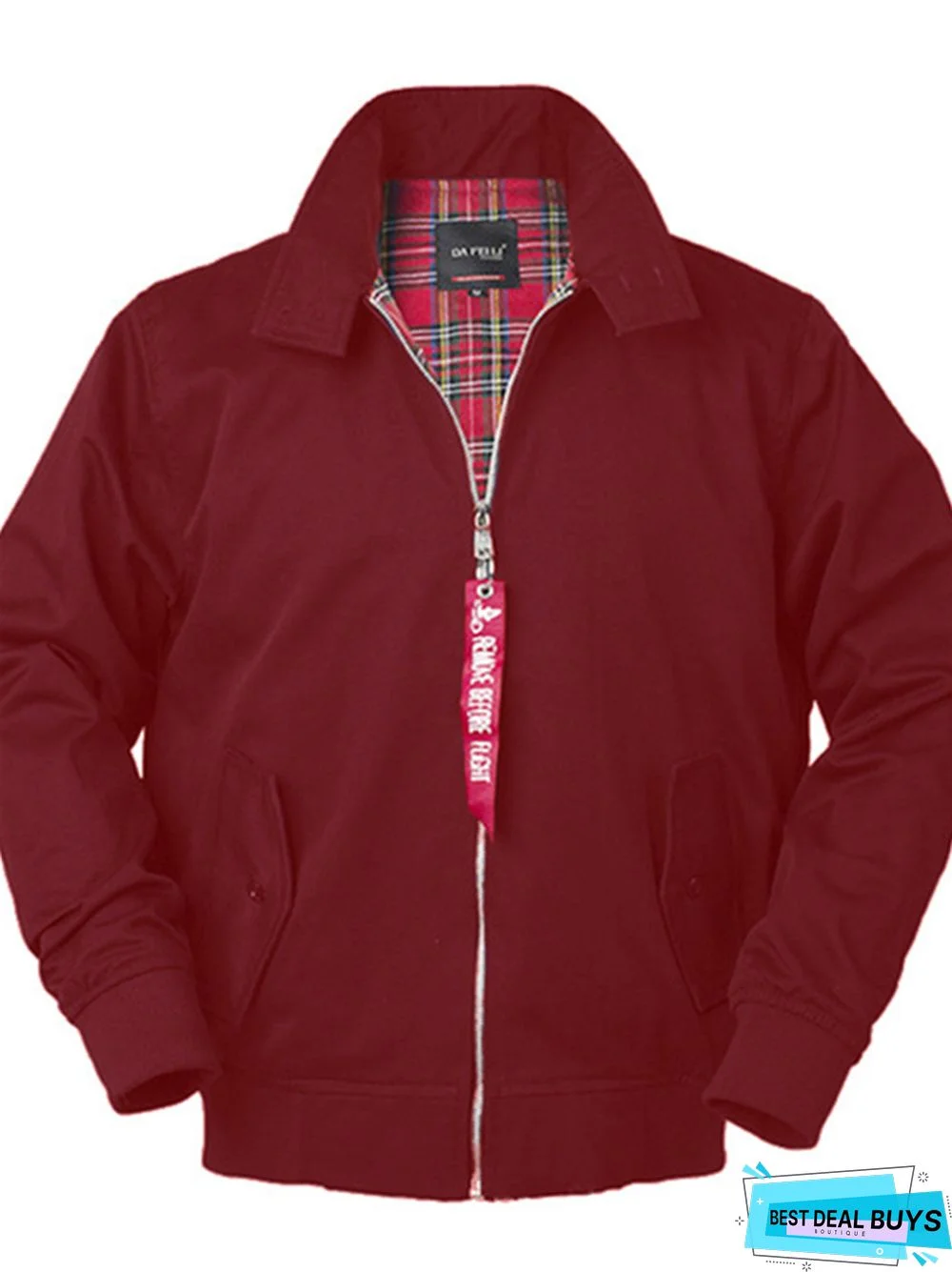 Solid Color Stand Collar Casual Men's Jacket Coat