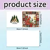 6pcs Plaid Vintage DIY Diamond Painting Cards Art 15x15cm for Adults
