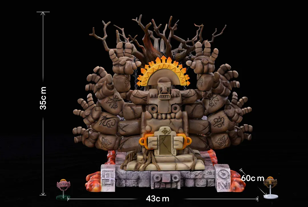 Zakum & Lava Base & Phantom Tree - MapleStory Resin Statue - Blue