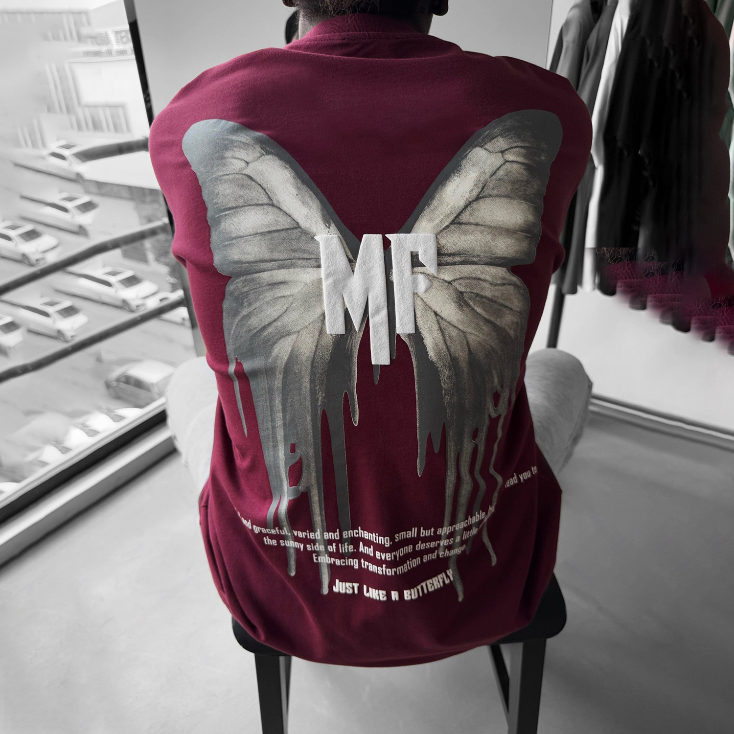 Butterfly Print Fashion Design T-Shirt