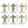 6Pcs Kreuz - 5d DIY Handwerk Aufkleber Magnet