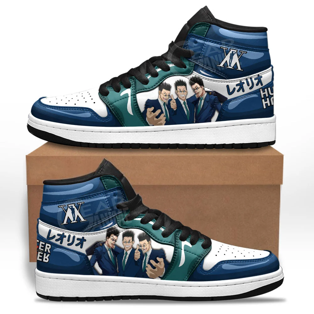 Kingofallstore - Leorio Sneakers Custom Hunter X Hunter Anime Shoes