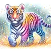 Diamond Painting-DIY Full Round Drill Tiger
