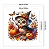 Halloween Pumpkin Owl-14CT Counted Cross Stitch 40*40cm/15.75*15.75in