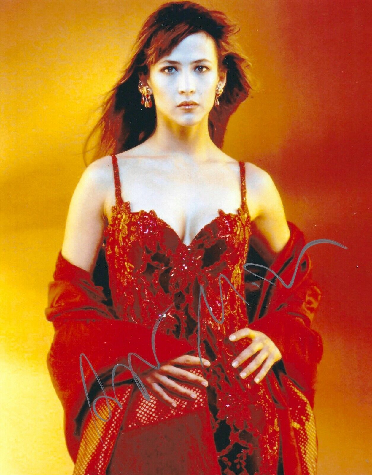 SOPHIE MARCEAU SIGNED 007 JAMES BOND 8x10 Photo Poster painting 2 UACC & AFTAL RD AUTOGRAPH