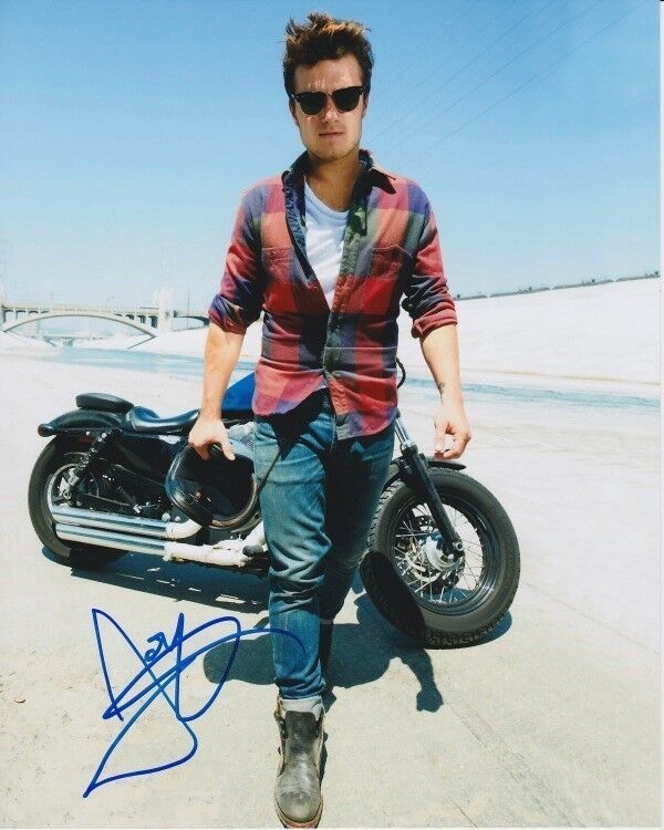 JOSH HUTCHERSON signed autographed CALIFORNIA MOTORCYCLE Photo Poster painting