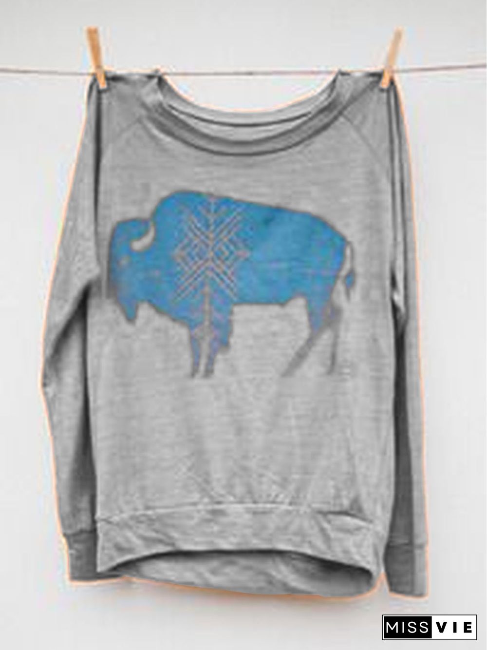 Crew Neck Printed Casual T-shirt