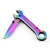 Portable new tool folding knife multi-function wrench type folding knife all-steel folding knife